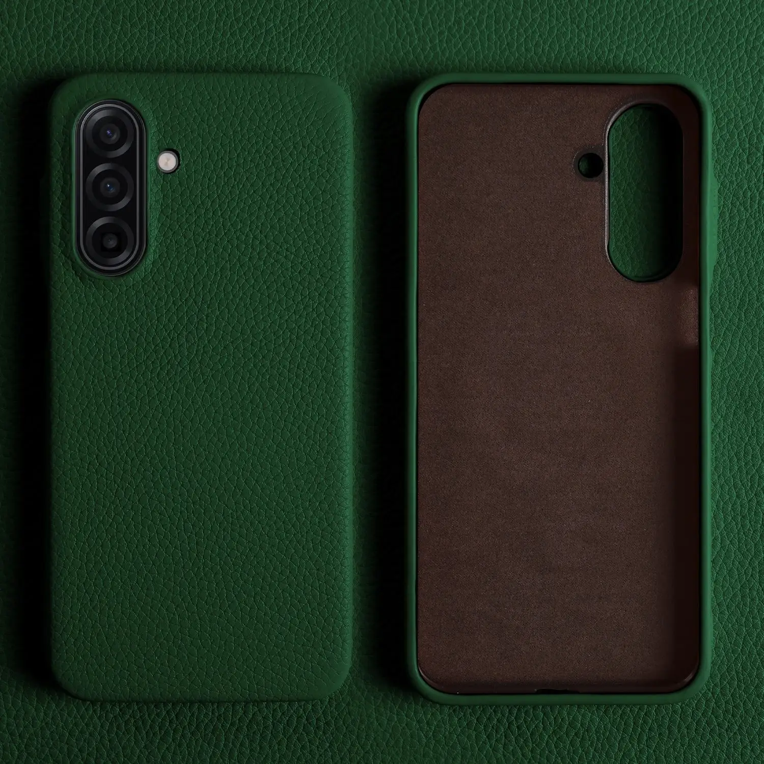 Luxury Genuine Leather Full Wrap Shockproof Phone Case - Premium Back Cover