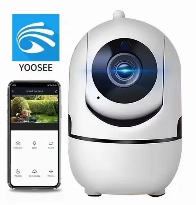 2Mp 1080P Yoosee App Dc/E27 Portalampada Wireless Ptz Ip Dome Camera Ai Humanoid Home Security Cctv Intercom Baby Monitor