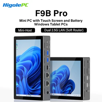 Higole F9B Pro 7'' Intel N95 Mini PC Windows 11 WiFi5 8/16G 128/512GB 5000mAh Dual 2.5G LAN Computer desktop Windows Tablet 1