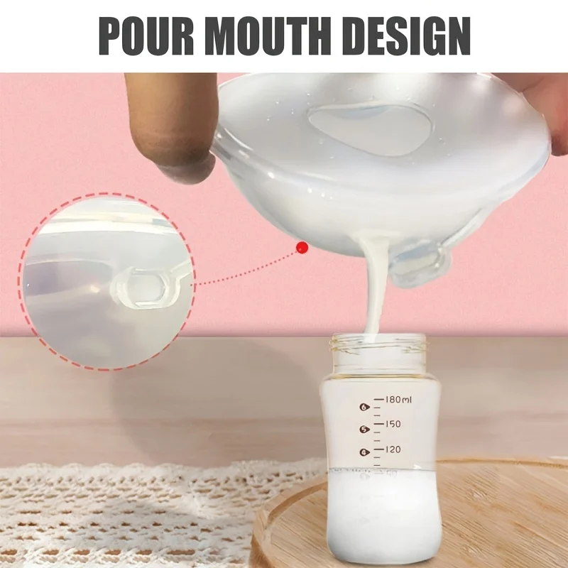 Silicone Breast Milk Collector - Wearable Nursing Cups and Letdown Catcher