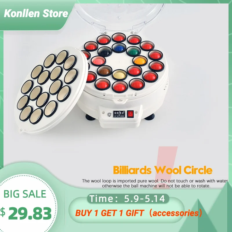 Billiard Ball Cleaner Machine Wool Loops 16/22 Wool Circles For Black 8