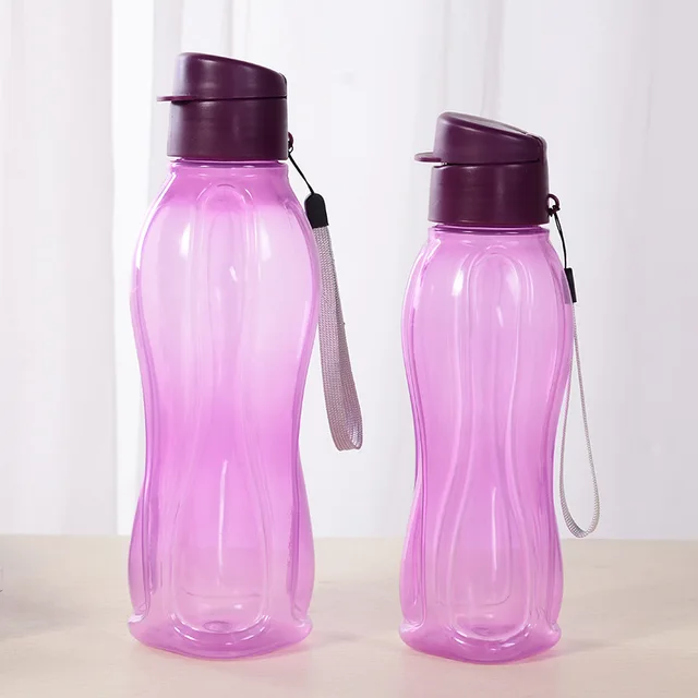 800ML Bottle Plastic Water Bottle Portable Outdoor Sports Water Cup Large Capacity Solid Color Space Cup Plastic Drinkware 2