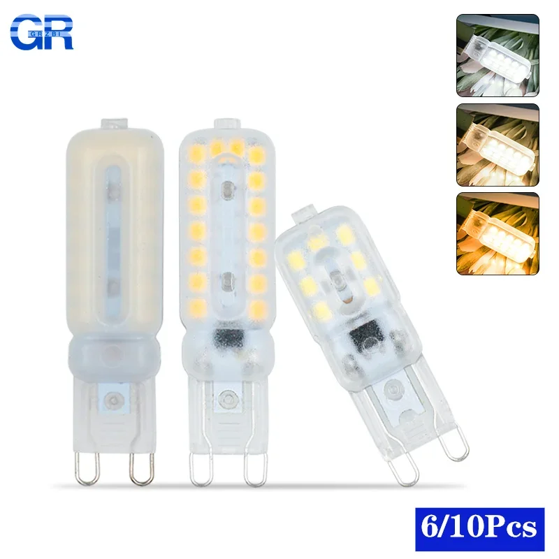 

6/10Pcs G9 Led Bulb 3W 5W 7W Lampada Led Lamp AC 220V 230V Bombilla Spotlight Chandelier Lighting Replace Halogen Lamp for Home