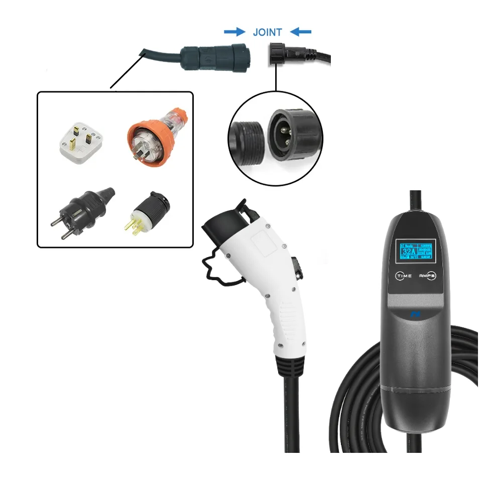 

16A 32A AC Type 1 Car Station Ev Charging Gun 3.5kw Portable EV Charger for New Energy Electric Vehicle with Digital Screen