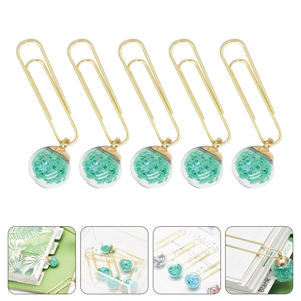 

10 PCS Paper Clip Exquisite Clips for Delicate Bookmark Pin Lovely Metal Rustproof Test Clamp Creative