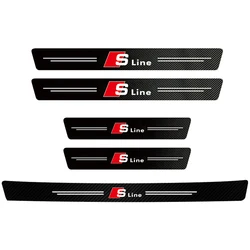 Premium Carbon Fiber Car Door Sill Protector Stickers (5Pcs Car Door xTrunk)