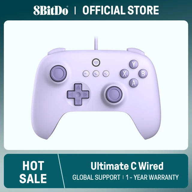 8BitDo - Ultimate C Wired Gaming Controller for PC, Windows 10, 11, Steam Deck, Raspberry Pi, Android 1