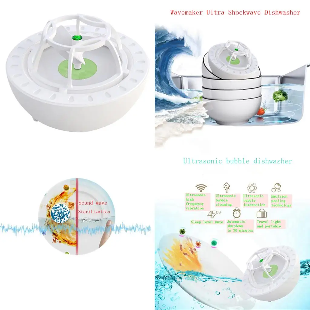 

2 А, 10 Вт, Ультразвуковая мини-посудомоечная машина, установка портативной