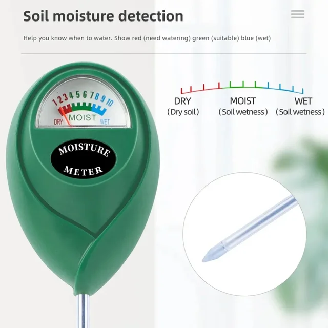 Soil Moisture Meter Plant Watering Test Soil Humidity Monitor Detector Hygrometer Flower Testing Home Gardening Measuring Tool 3