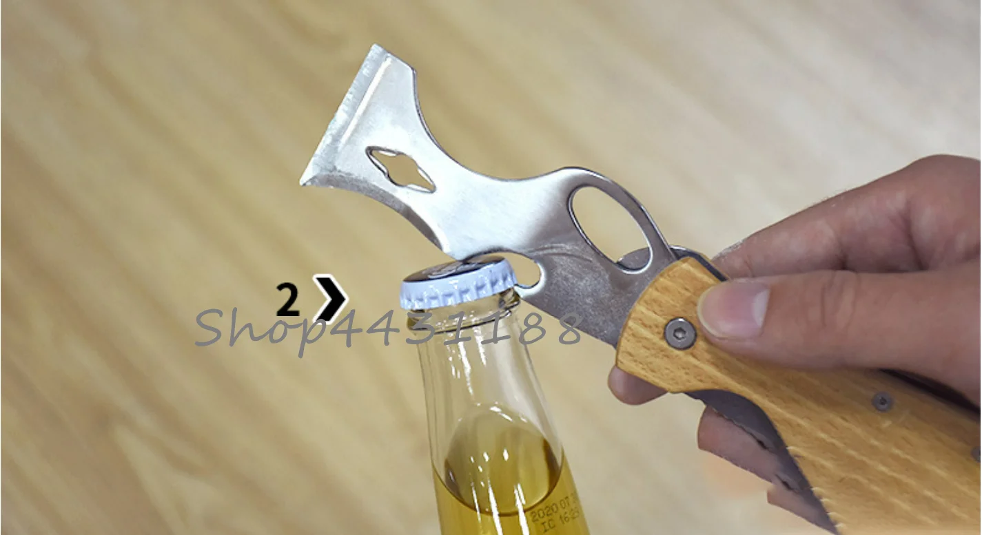 420 Stainless Steel Multifunctional Folding Paint Putty Scraper Tool Caulk Removal Painting Cleaning Tool 6
