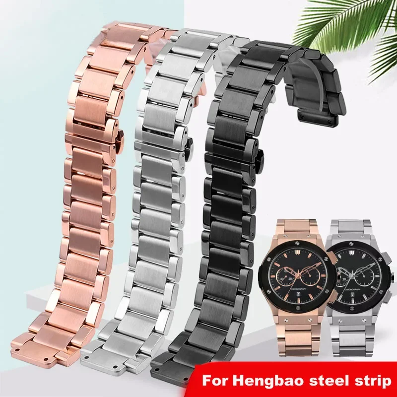 Cinturino In Acciaio Inossidabile Per Hublot Classic Fusion Big Bang Accessori Per Orologi Cintura Uomo E Donna Rigonfiamento 19Mm