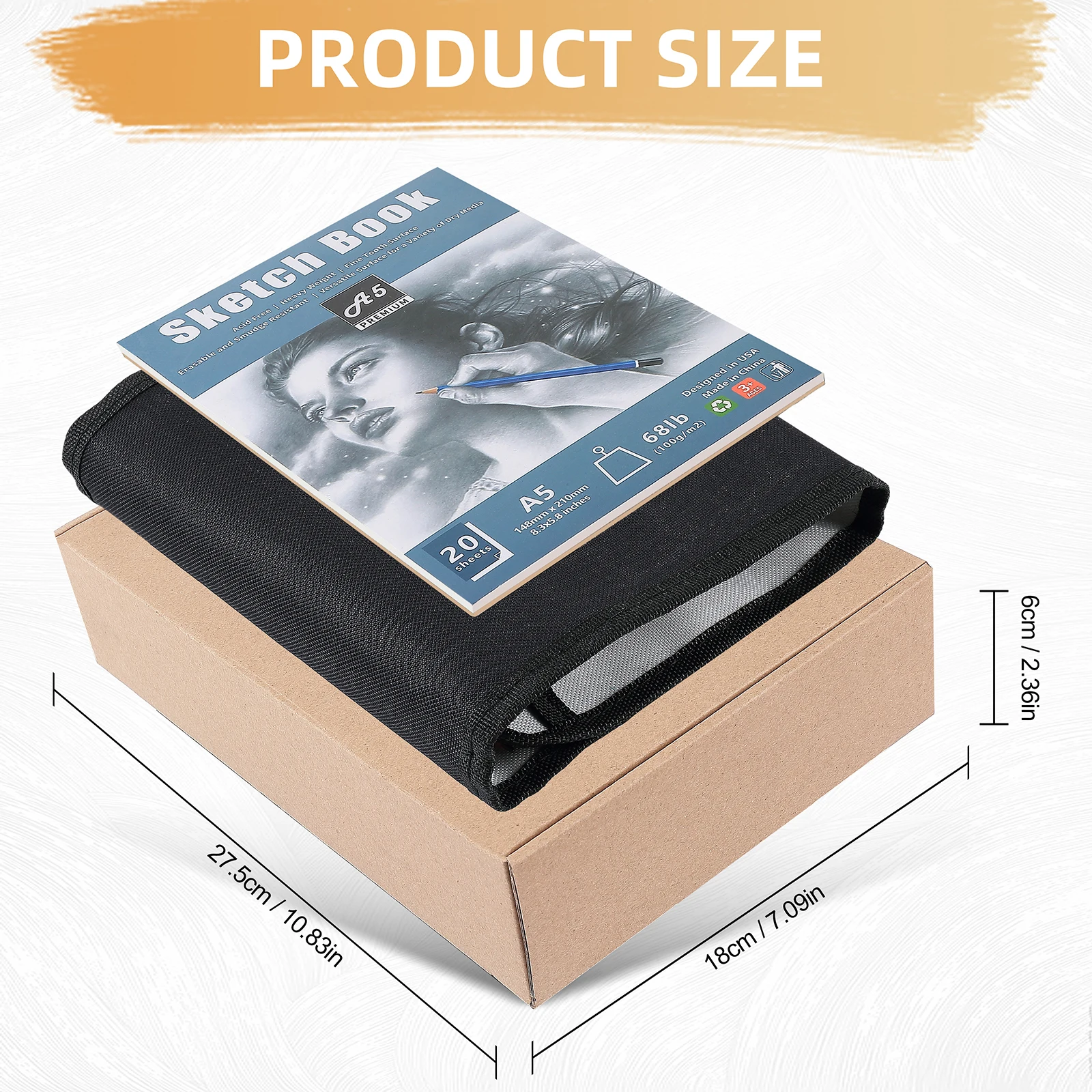 60 Pcs Drawing Kit Sketching Pencil Set Sketch Pencils Art Supplies with 3-Color Sketchbook Graphite Charcoal Drawing Pencils sketching pencil set sketch drawing art set