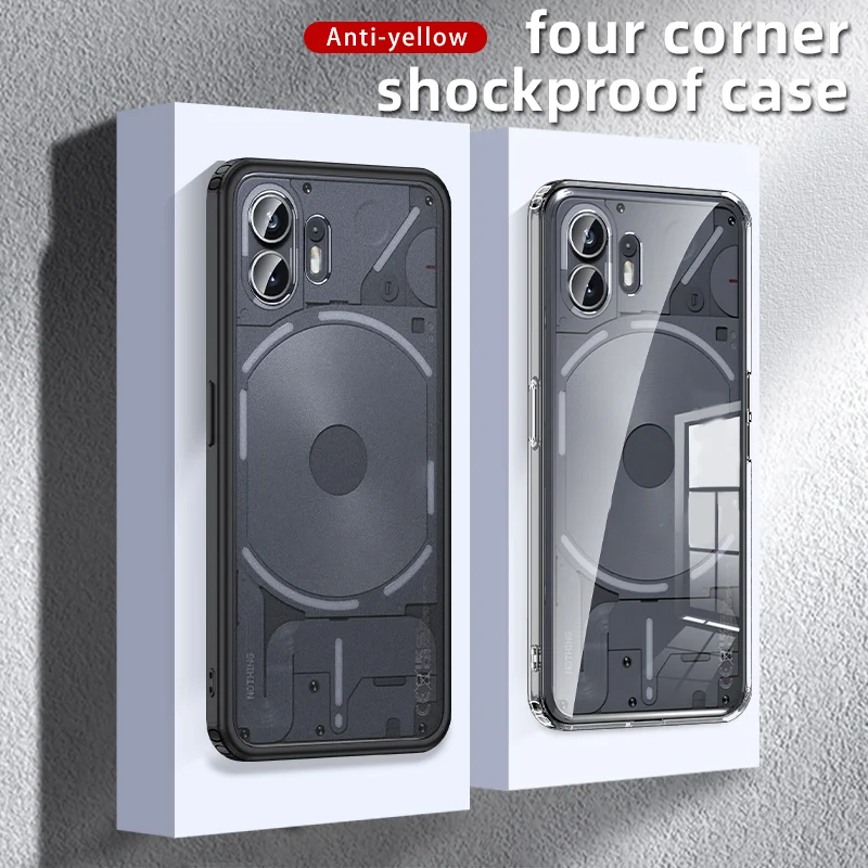 Matte Frosted & Transparent Ice Crystal Shockproof Rugged Protective Armor Case