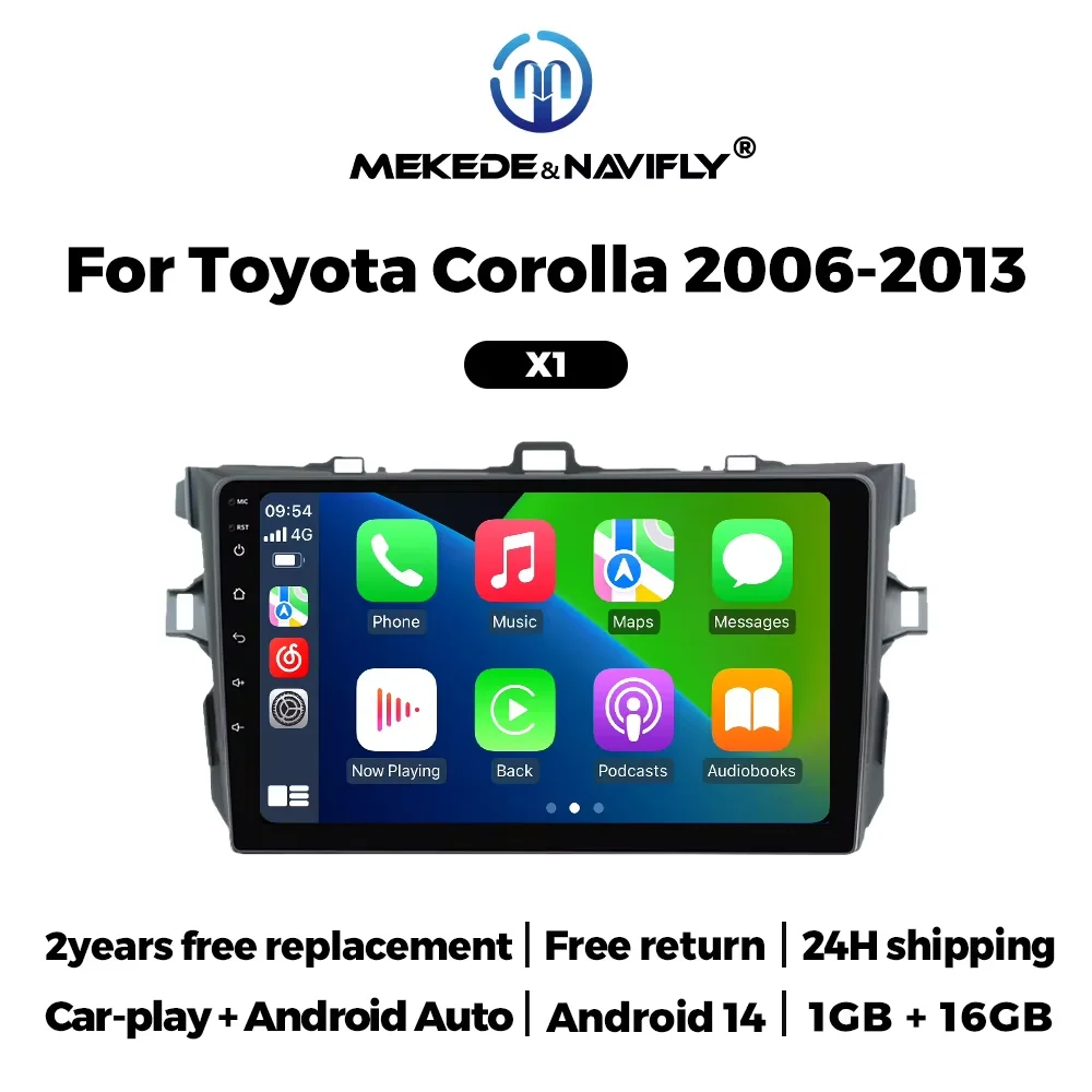 شاشة اندرويد مع كاميرا خلفية لسيارات تويوتا كورولا...