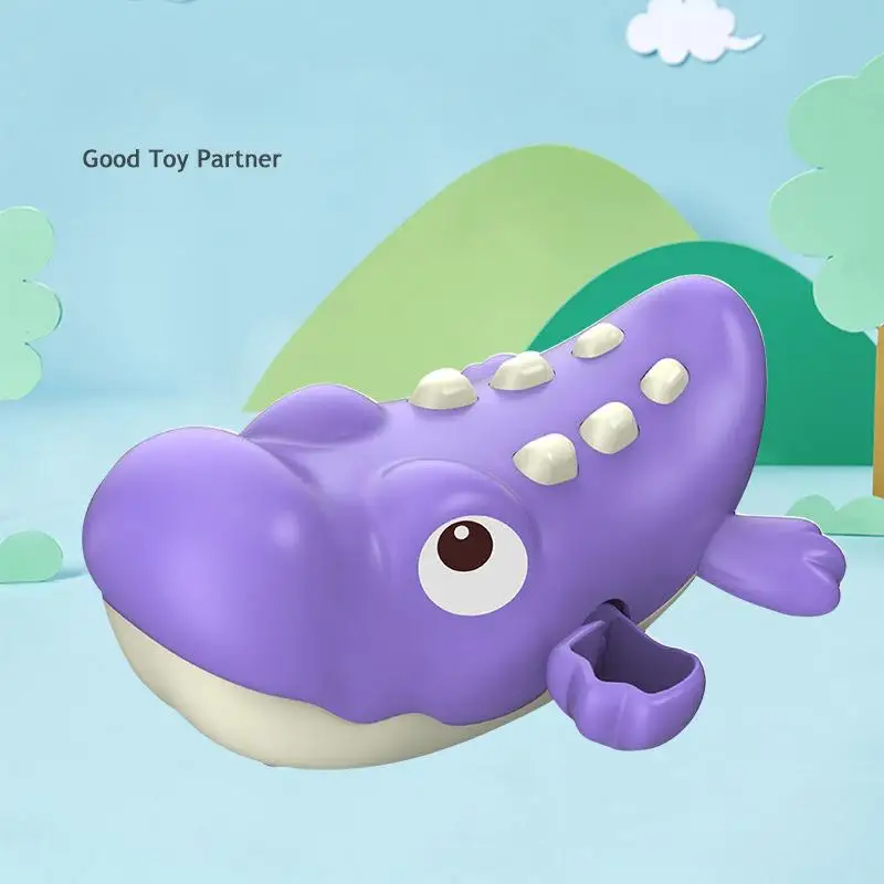 Toddler Bath Toys Cute Cartoon Swimming Clockwork Wagging Tail Rotating Device Beach Bath Tub Wind Up Toy 5