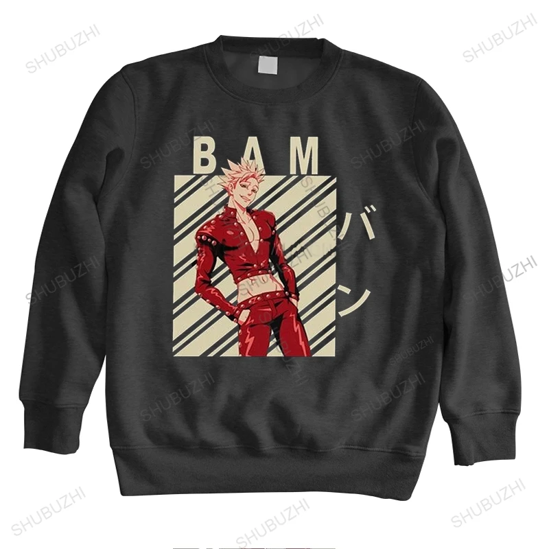 

Handsome Ban Seven Deadly Sins sweatshirts Men long sleeve Cotton sweatshirt Tops Anime Manga hoodie Nanatsu no Taizai hoody