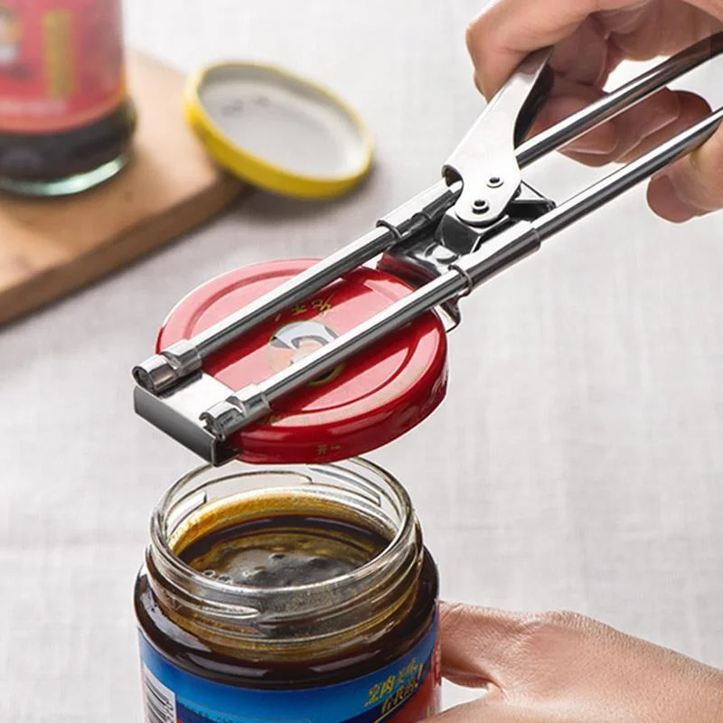 

Multiple Types Adjustable Jar Opener Stainless Steel Can Gripper Manual Kitchen Accessories Gadgets Tool Lids Off Bottle