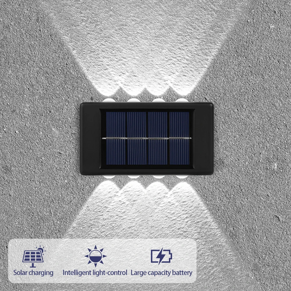 Solar Wall Light Outdoor Waterproof Balcony Wall Lights for Courtyard