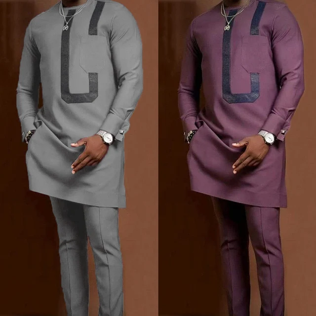 Amadi Long Sleeve Dashiki Outfit - Image 4