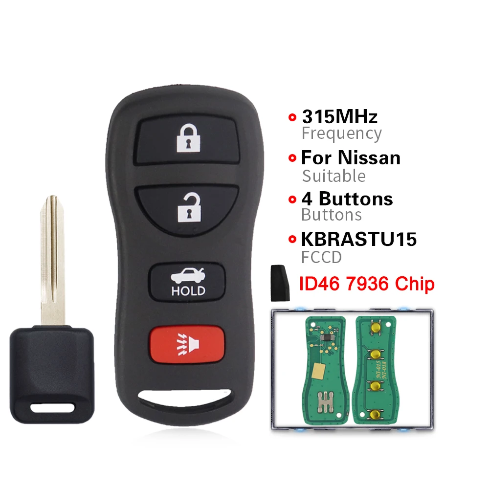 Enhanced Remote Car Key for Nissan Vehicles (2002-2008)