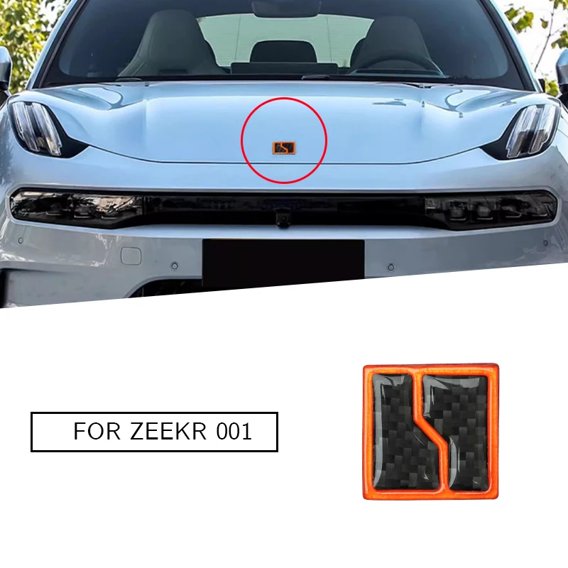

Applicable for 21-24model year Zeekr001 car logo pasting, front hood logo, exterior decoration sticker, drip adhesive carbon fi