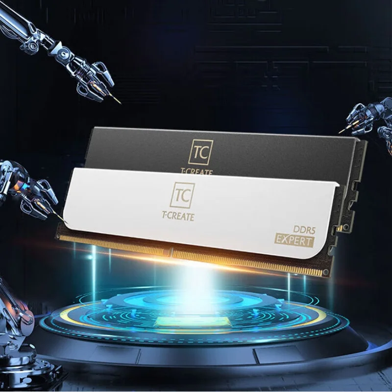 Desktop Ram Memory Desktop Memory TEAMGROUP DDR5 RAM module T-Create Experience desktop 32GB (16GBX2) 6400MHz 10 layer PCB board gaming mem6ory