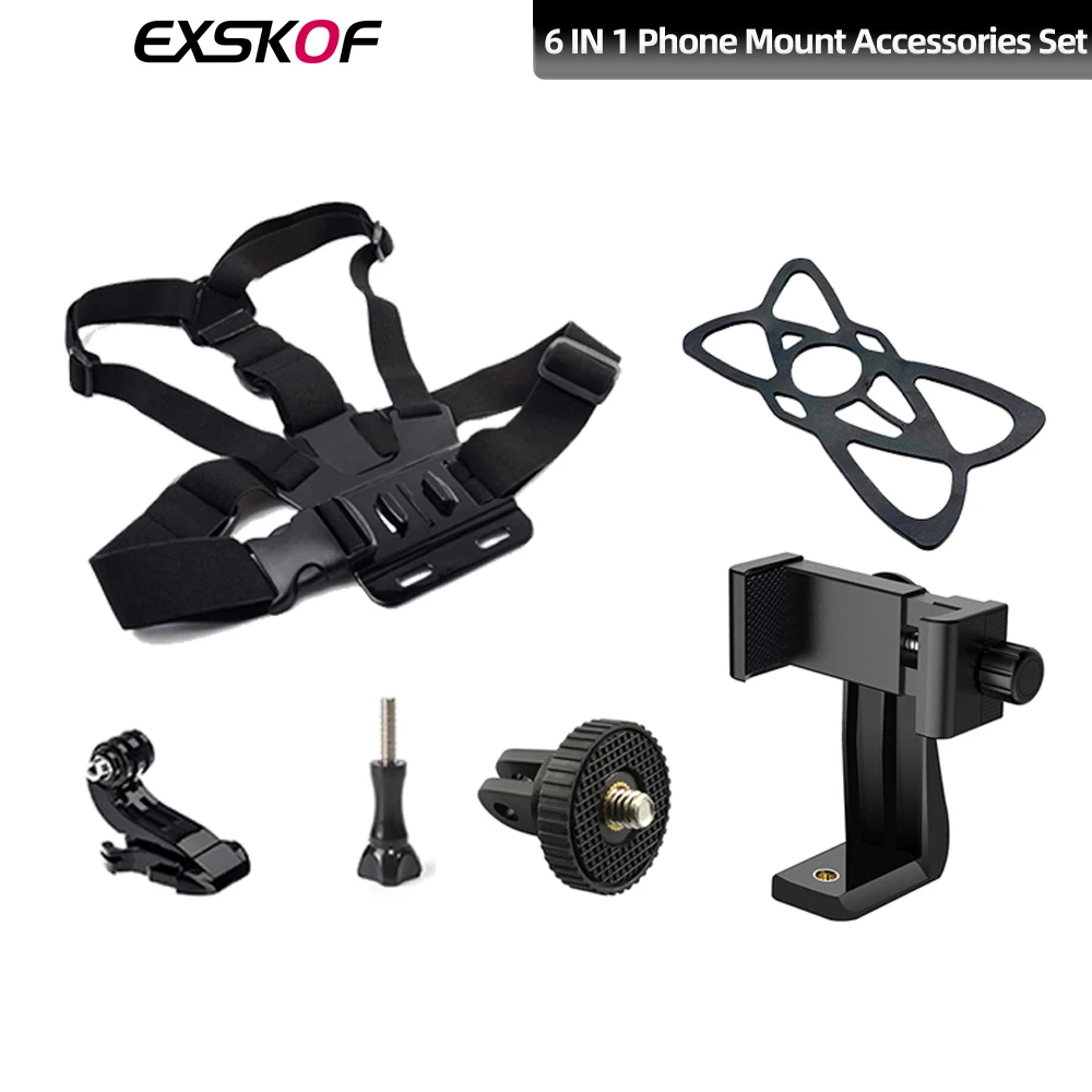 Phone Tripod Flexible Phone Tripod Phone Tripod Mount Selfie Stick For Phone 6 IN 1 Phone Mount Set 360&deg; Adjustable Mount Tripod Selfie Stick Samsung iPhone HUAWEI XIAOMI Realme IQOO