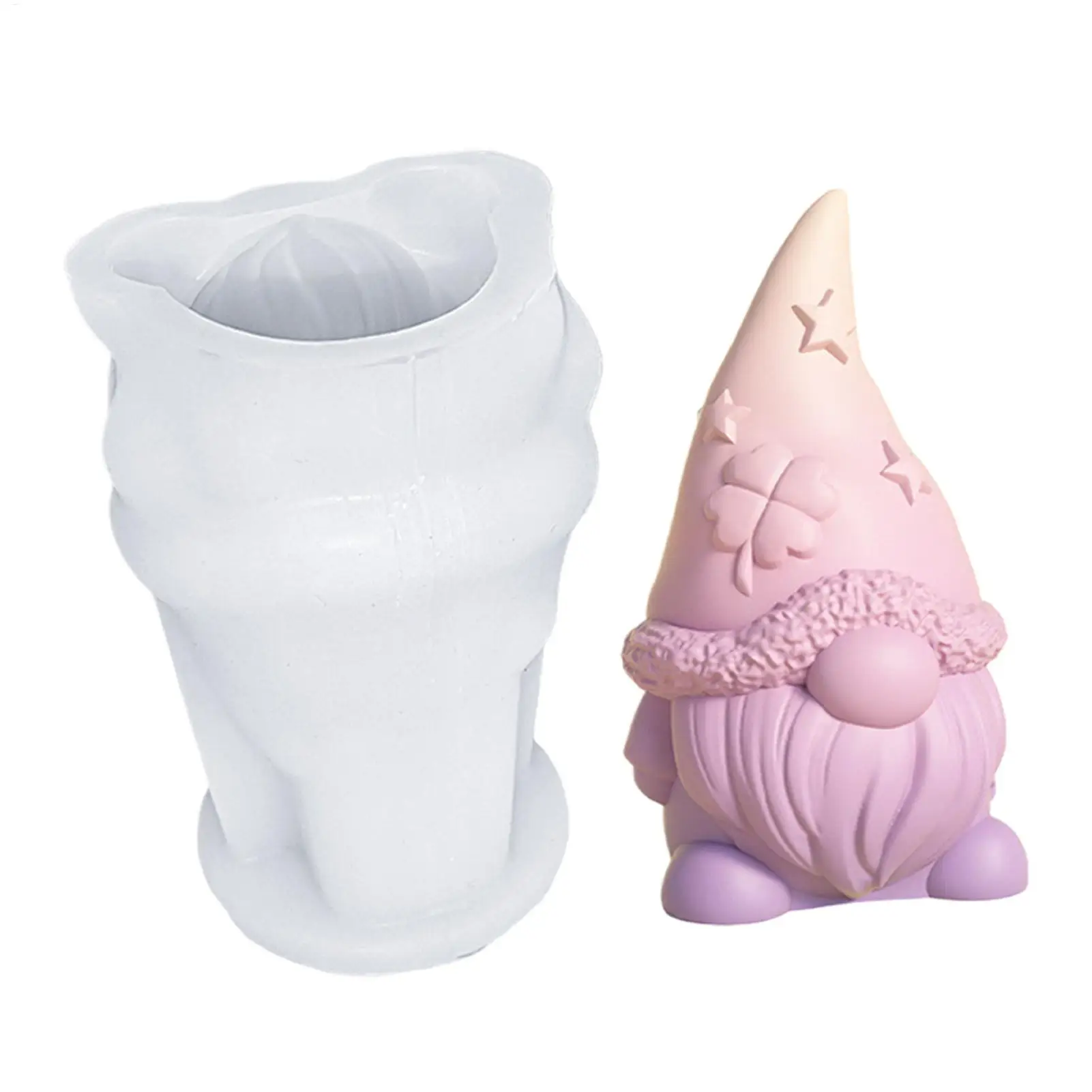 DIY Candle Silicone Mold 3D Gnome Christmas Handmade Gypsum Soap Cement Resin Molds Candle Making Supplies Festival Xmas Gift