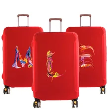 Travel Luggage Protective Cover Suitcase Case Travel Accessories Elastic Luggage Cover Paint Series Apply To 18-28inch Suitcase tanie tanio Elastyczna tkanina CN (pochodzenie) Guangdong POKROWIEC NA BAGAŻ AKCESORIA PODRÓŻNE Chiny (kontynentalne) stretch cloth