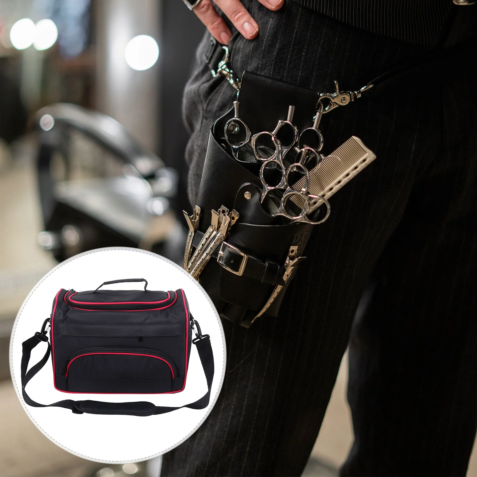 

Hairdressing Carrying Bag Organizer Beauty Hairdressing Equipment Pouch