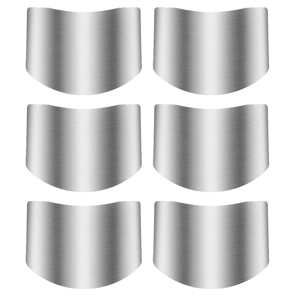 

6 Pcs Finger Guard Gift for Wife Chopping Protectors Anti-cut Mom Stainless Steel Kitchen Tool