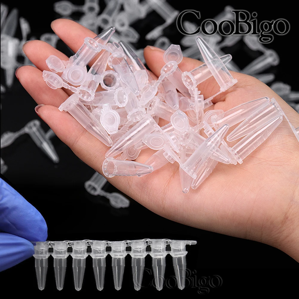 0.2-10ML Garden Seed Storage Centrifuge Tube Plastic Bottles Container Cap Science Laboratory Test Accessories Clear 50pcs plastic storage bottle,plastic storage tubes
