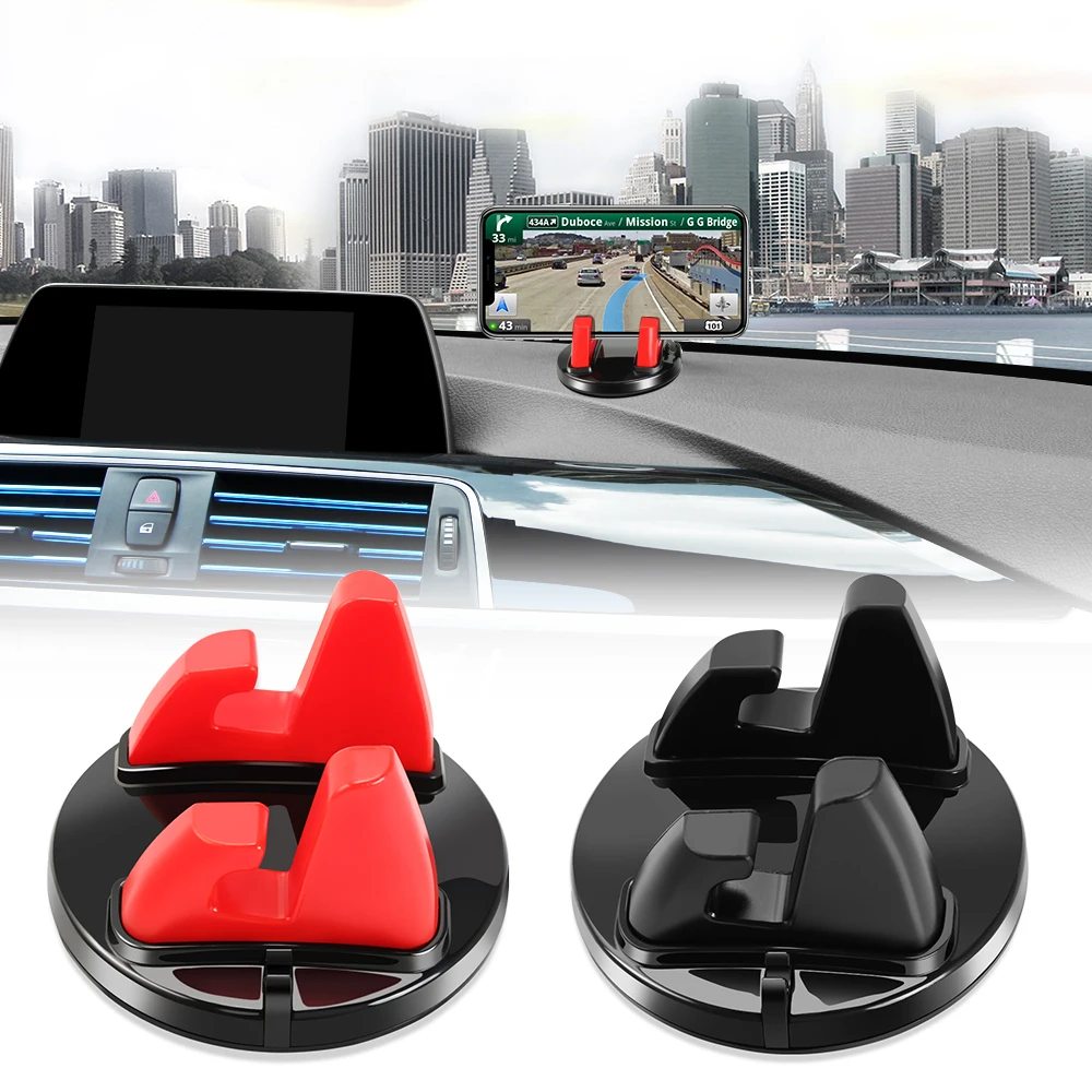 Car Phone Holder 360 Degree Soft Silicone Anti Slip Mat Mobile Phone Mount Stands Support Car GPS Dashboard Bracket phone holder mobile phone holder