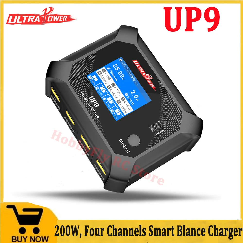 ULTRA POWER UP9 200W Four Channels Smart Blance Charger AC100W /DC 200W