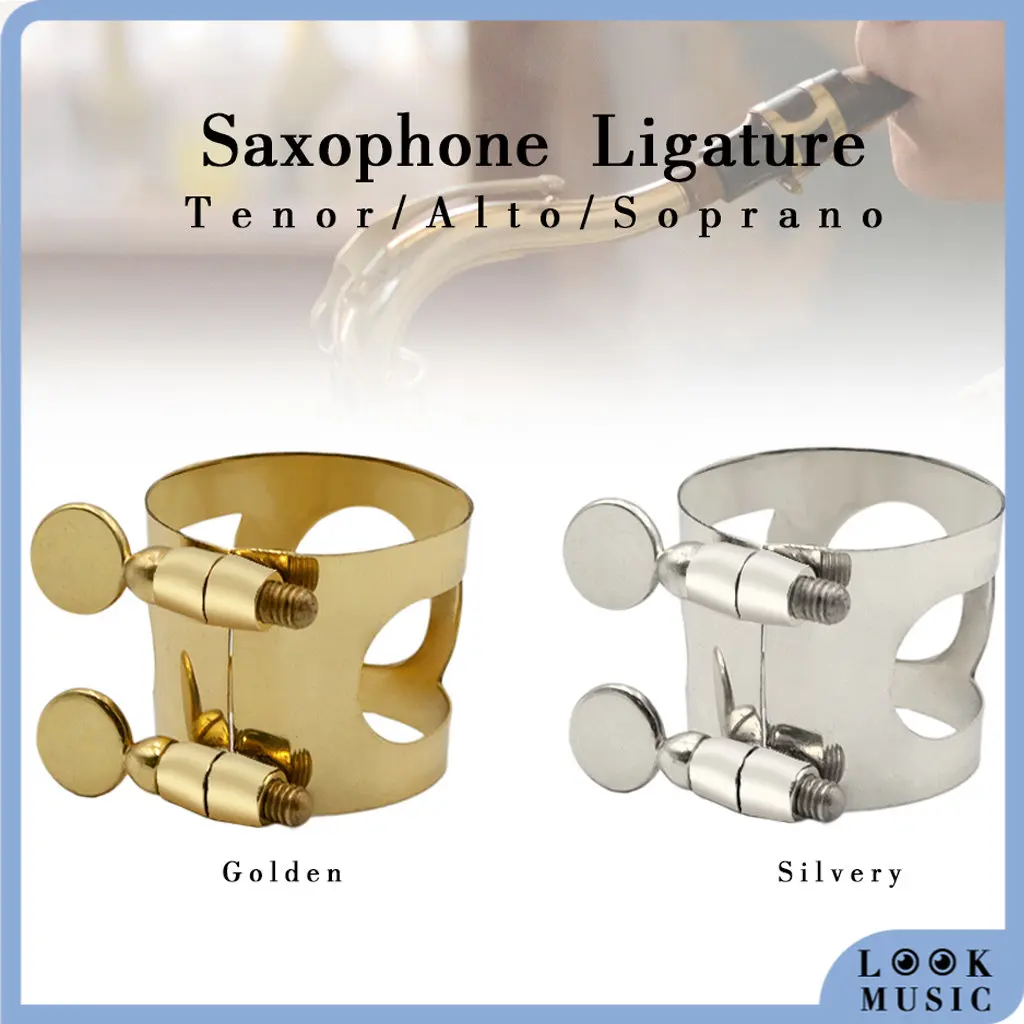 LOOK NEW Sax Saxophone Mouthpiece Ligature Clip Climp Durable Fastener Cap For Alto/Tenor/Soprano Sax Saxophone Mouthpiece durable brilliant instruments trombone mouthpiece safe brass mouthpiece smooth surface for concert halls