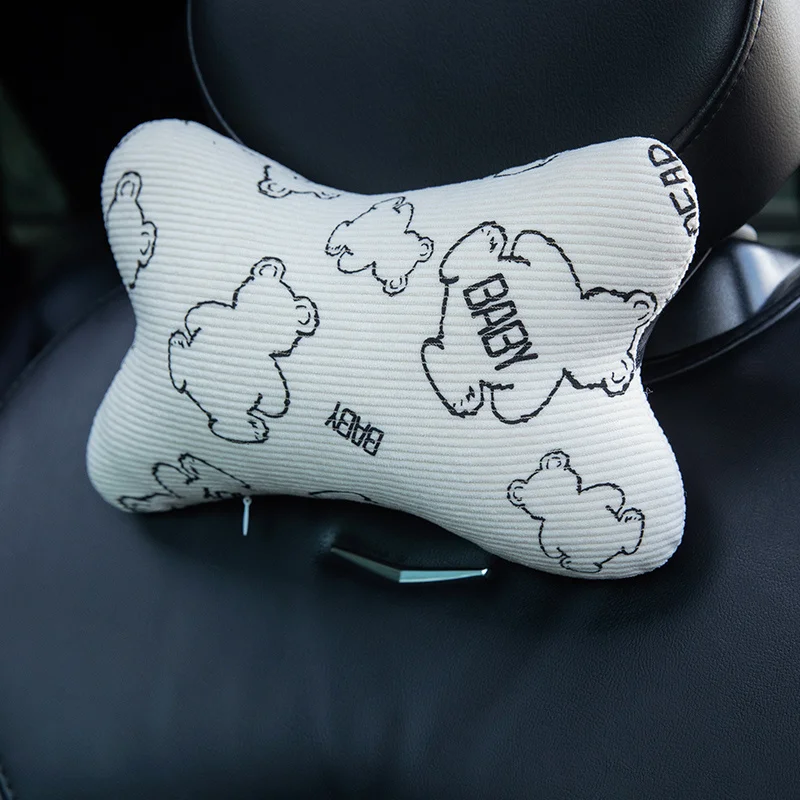 Oreiller De Voyage Enfant Chat Noir – Forme U, Doux, Lavable, Support Cervical