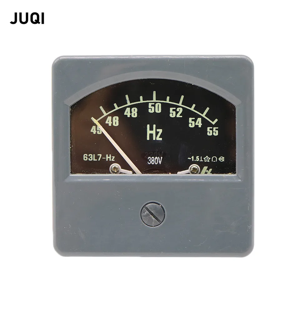 63L7HzpointertypeAC220V380VanalogpanelFrequencyMeterTester