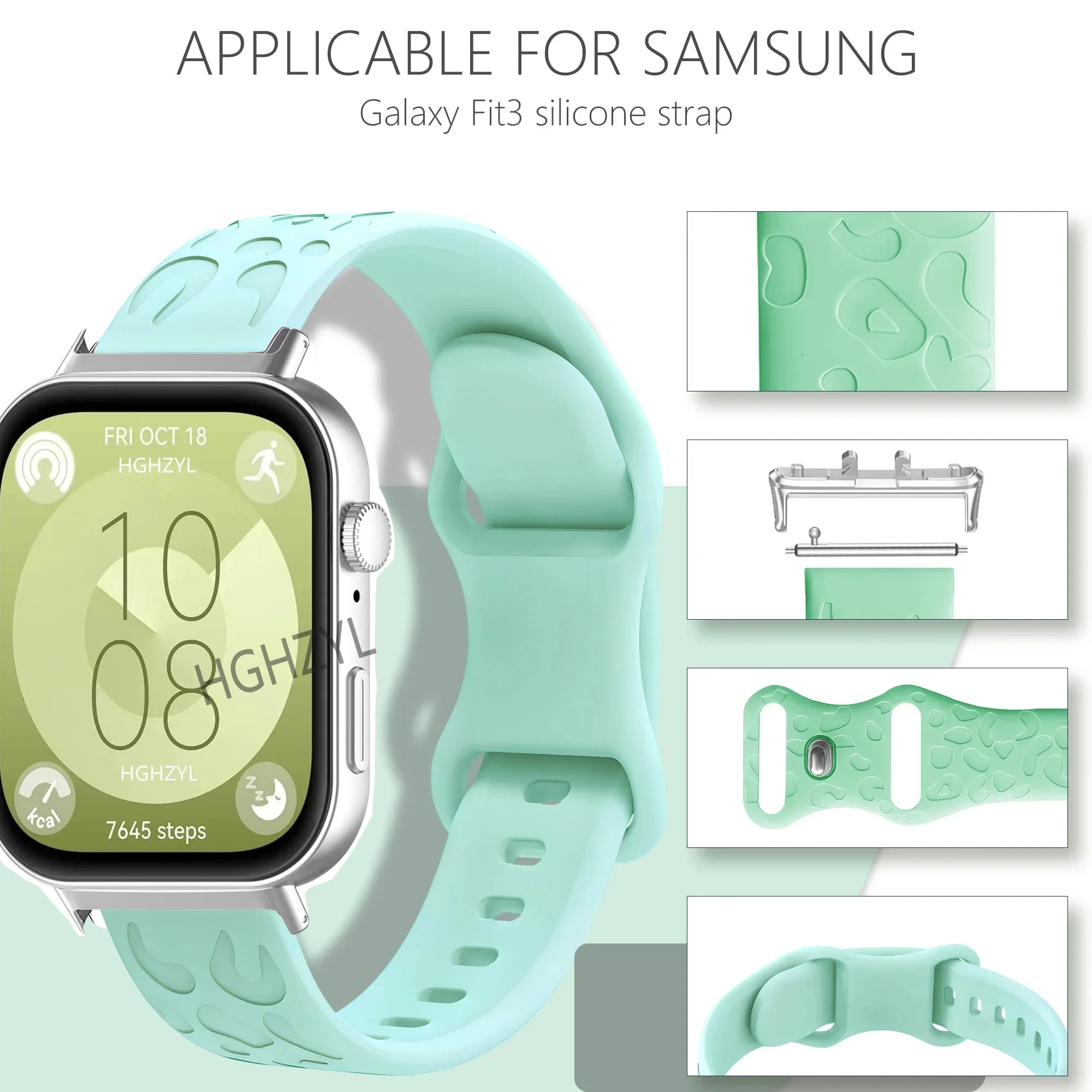 Silicone Sport Strap - Adjustable Bracelet