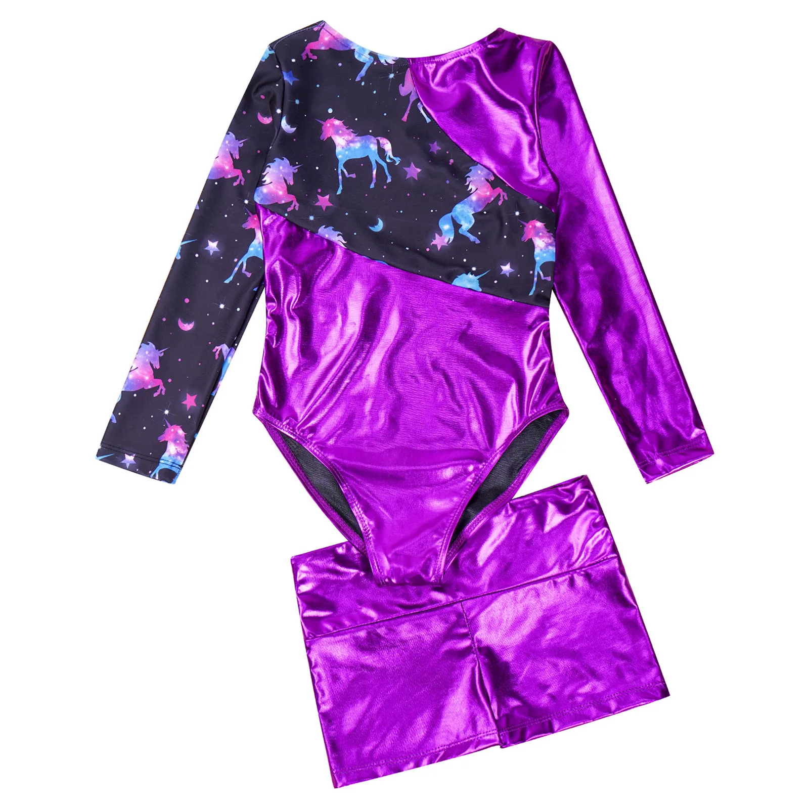 Girls Long Sleeve Dance Leotard Set 5