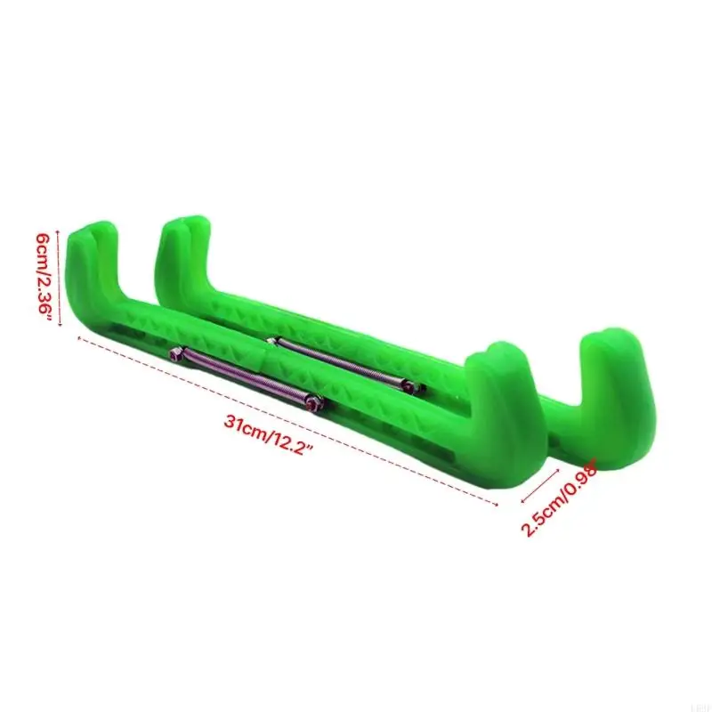 1 Pair Ice Skate Guard Ice Skate Blade Cover Blade Protector Adjustable Guards for Hockey or Figures Skating
