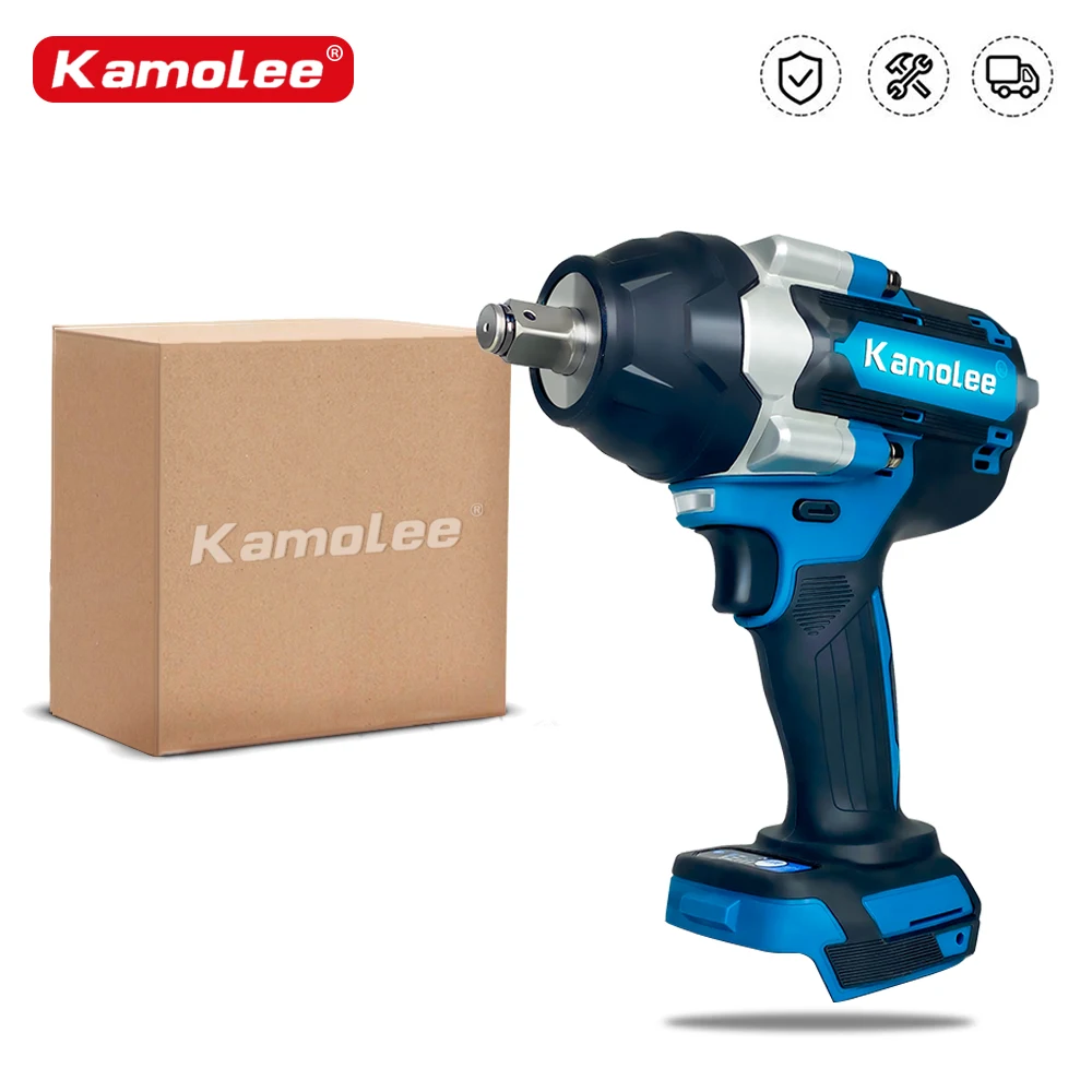 Kamolee 1800 N.M 토크 브러시리스 전기 임팩트 렌치 1/2, 마끼다 18V 배터리용 리튬 이온 배터리 ...