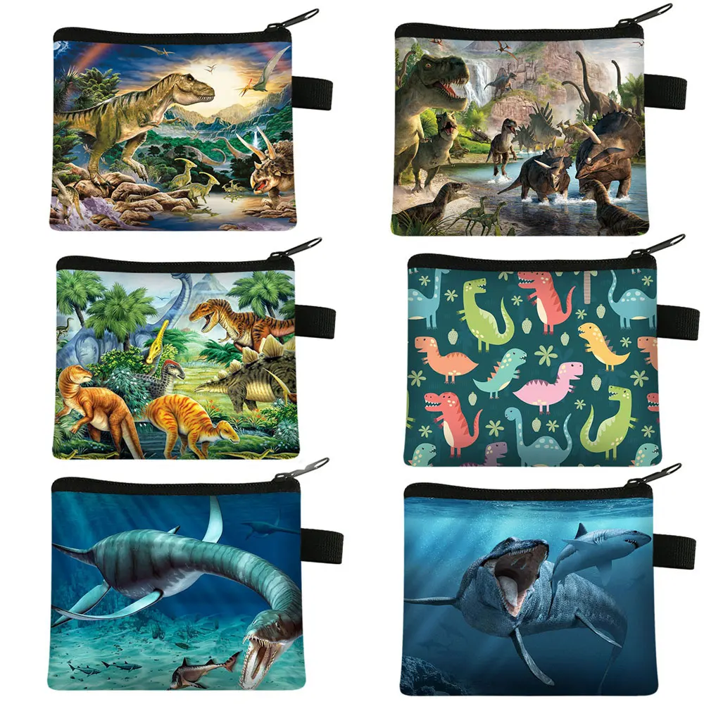 Dinosaur Coin Purse Teenager Wallet Key Credit Card Holder Bag