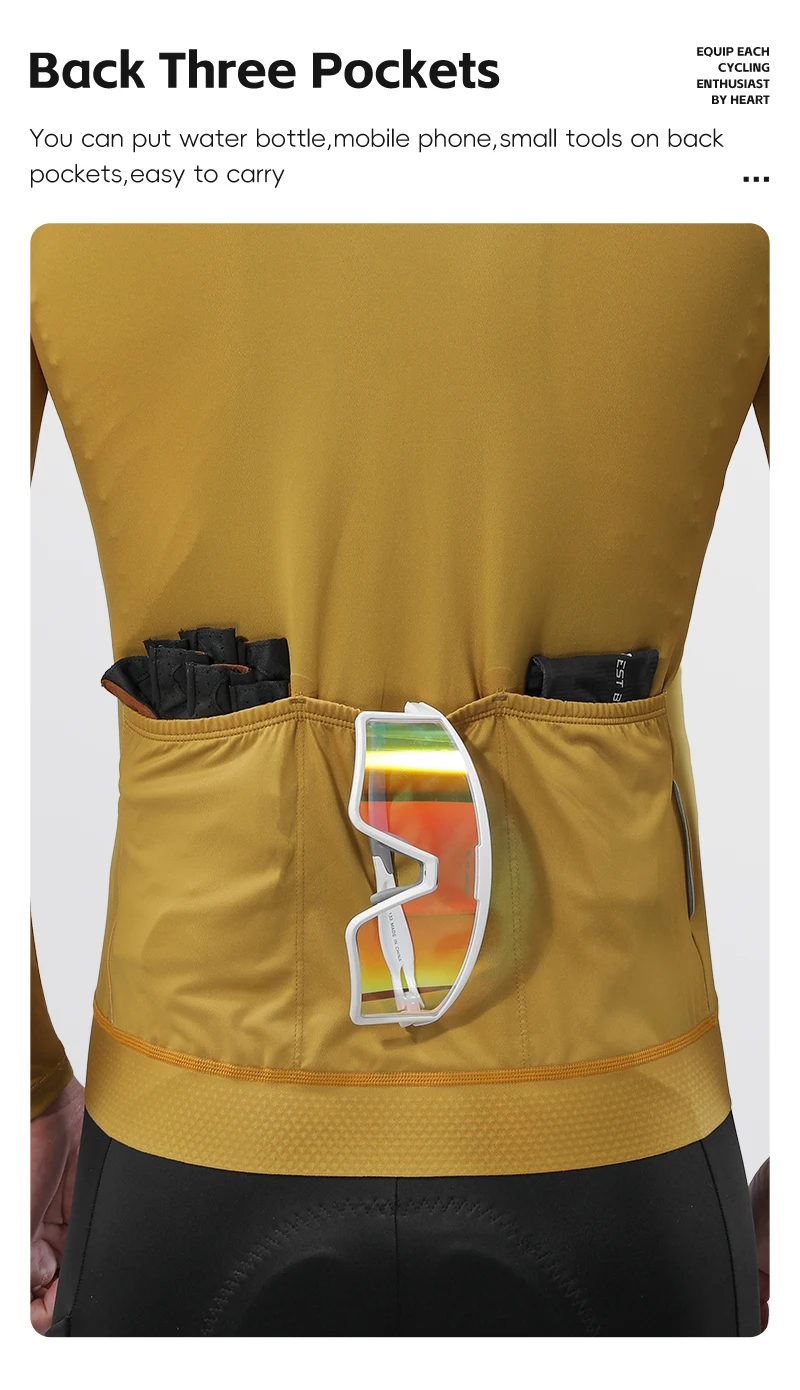 West Biking Männer Frauen Rad trikot Langarm Ultraleicht Frühling Herbst Rennrad Shirt Pro Team Fahrrad Kleidung Reit trikot – Detail 7