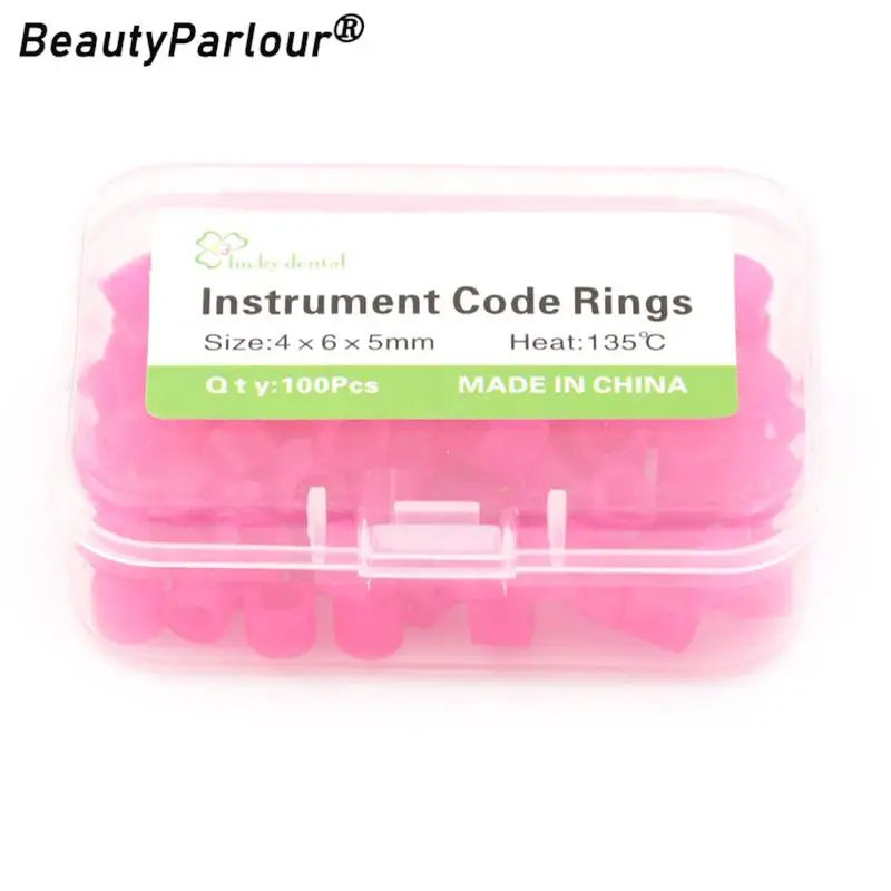 100PCS/box Multi-Color Silicone Dental Instrument Color Code Rings Autoclavable Disinfection Orthodontic Circle Universal dental color code rings