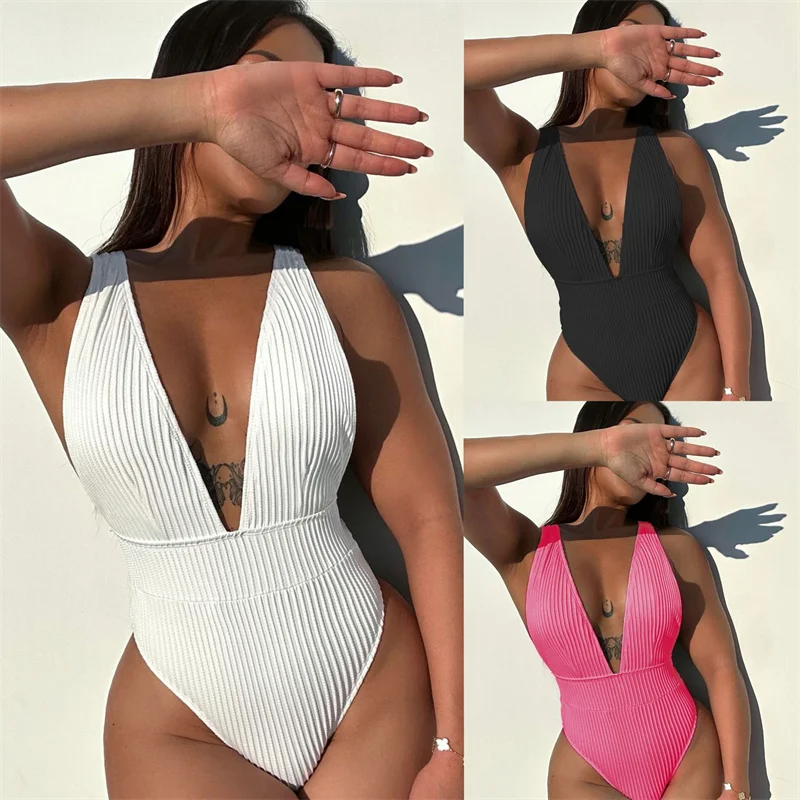 Bikinis Sexy One Piece Swimsuit Women Swimwear Female Bather Bathing Suit Swim Lady Monokini