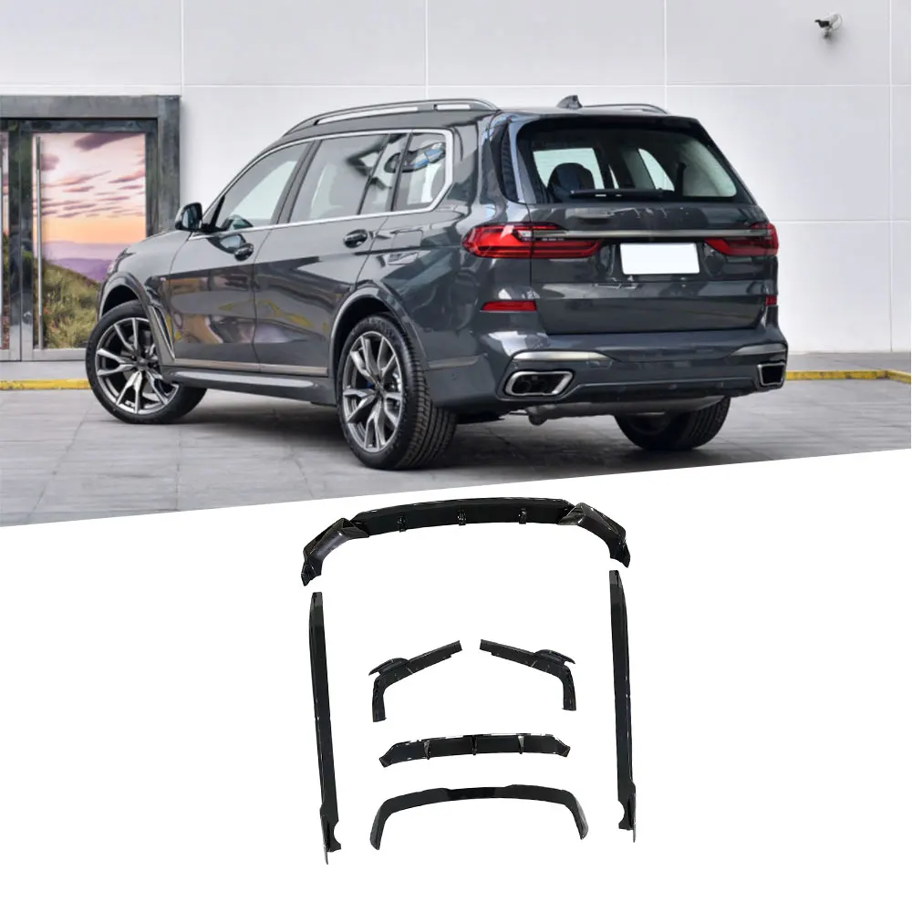 

Carbon Gloss Black Front Lip Rear Diffuser Spoiler Side Skirt for BMW X7 G07 M Sport 2019-2021 Car Body Kits ABS