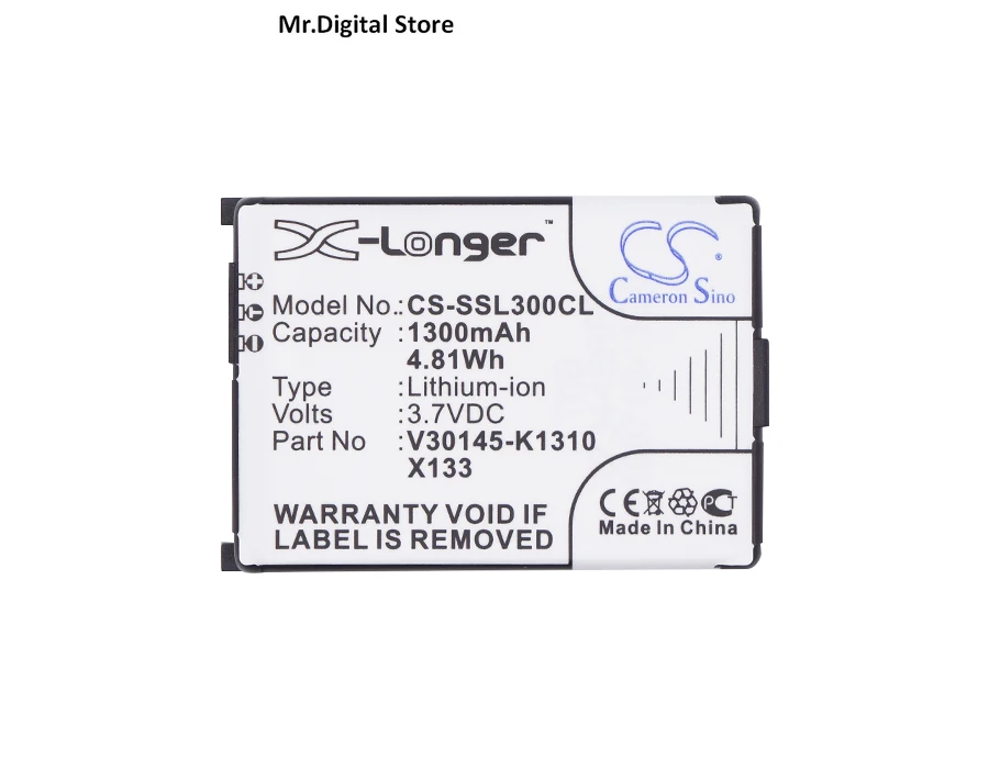 

Cameron Sino 1300mA Battery for Siemens Gigaset SL3501,SL30, 4010, 4015, 4210, 4215, M1, 4000L, 4000, 4000s, 4010, 4010,s 4015s