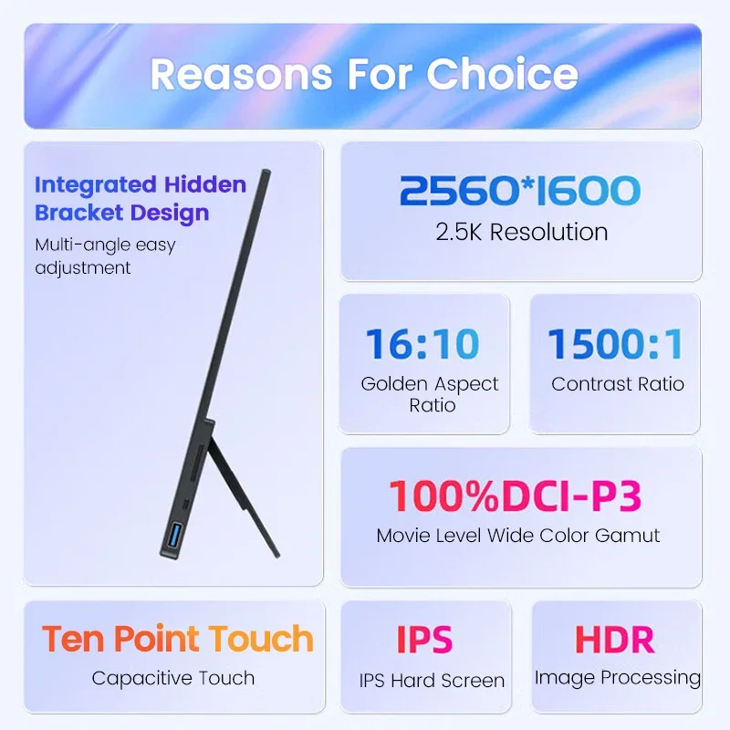PC XBox PS4 PS5 ġ  ÷, 2.5K ġũ, 2560x1600P 500Nit 100% DCI-P3 16:10 HDR 3MS FreeSync IPS ũ, 17 ġ