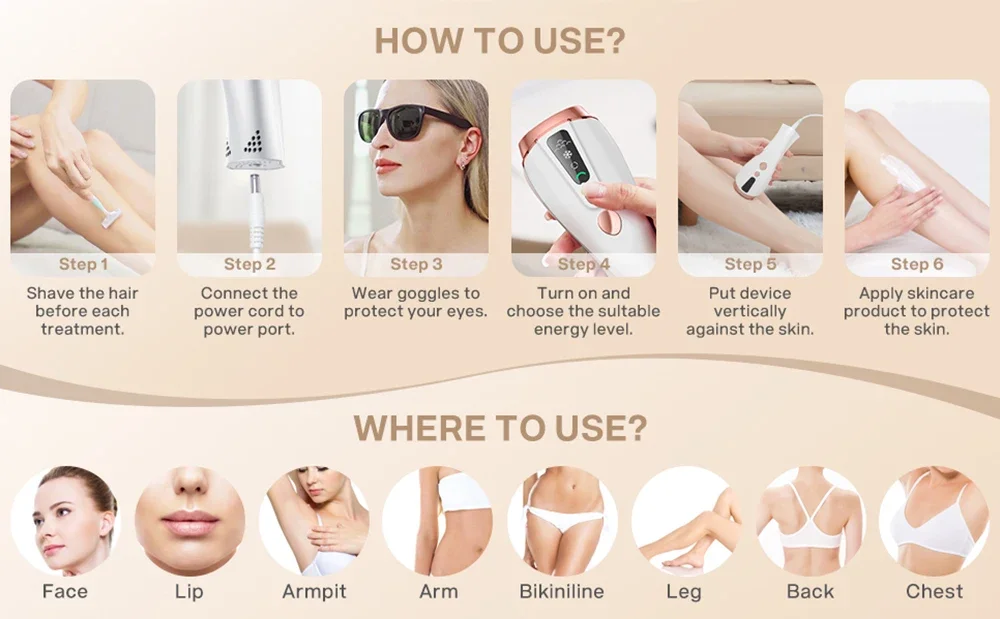 Mijia ipl permanent laser hårborttagning smärtfri epilator_voghion.com
