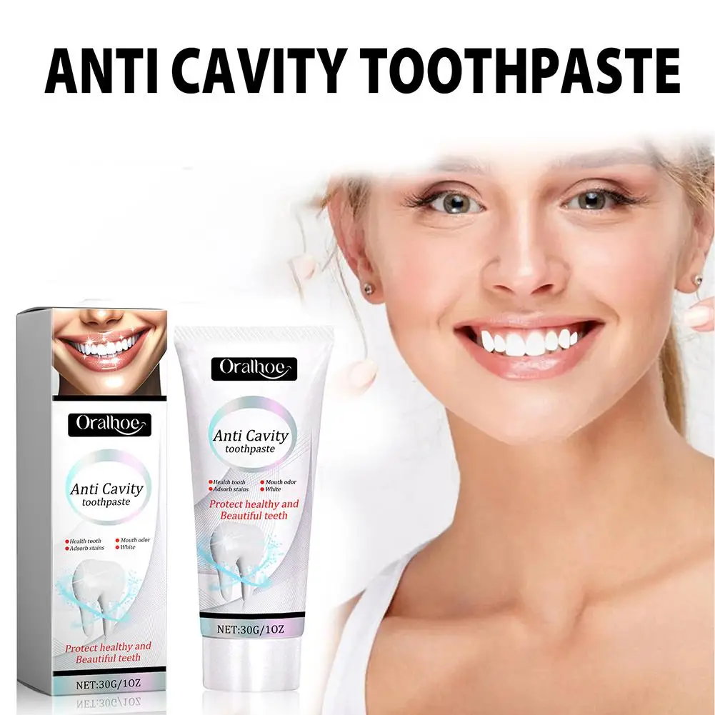 

30g Whitening Toothpaste Deep Cleaning Fresh Bad Breath Anti Remove Cavity Toothpaste Toothache Relieve Plaque D1H3